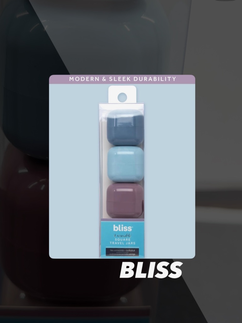 NIB Bliss Travel Jar Set